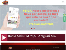 Tablet Screenshot of maisfm935.com.br